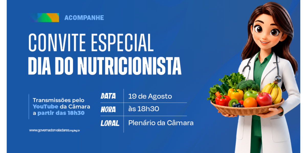 Câmara Municipal realiza reunião especial em homenagem ao Dia do Nutricionista