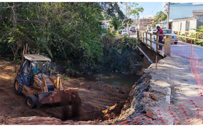 Valadares inicia três obras de infraestrutura em diferentes pontos da cidade