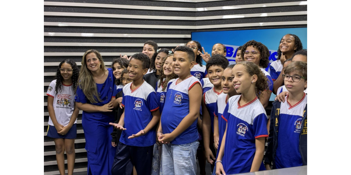 Alunos conhecem bastidores da TV Leste e do Sistema Leste de Comunicação