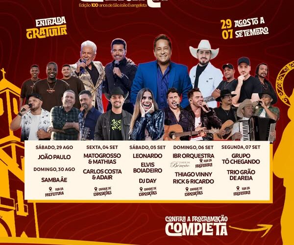 São João Evangelista promove Semana da Cultura na edição do centenário